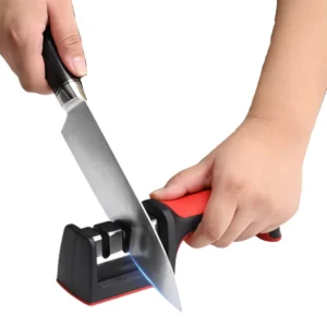 Professional 3 Stage Manual Eco Friendly Knife Sharpener Tool Cutter Sharpening Machine