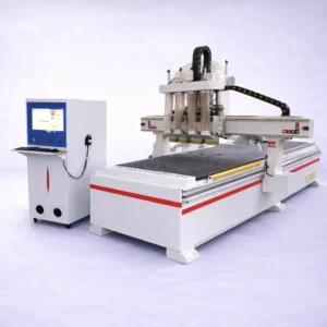 Professional 4 Process CNC Router with 4 Independent Spindles Wood Milling Machine for Door and Panel Cutting