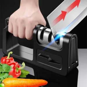 Professional 4 in 1 Knife Sharpener Tool Portable Manual Knife and Scissors Sharpener for Kitchen Knives