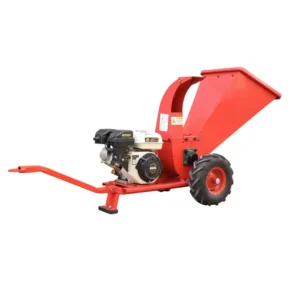 Professional Garden Wood Chipper Fitted With Enlarged Hopper It Is Designed for Crushing Wood Materials in Gardens and Yards