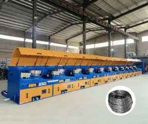 Professional Heavy Duty Cold Wire Diameter Reducer Motor Straight Line Wire Rod Drawing Machine Continuous Operation PLC Energy
