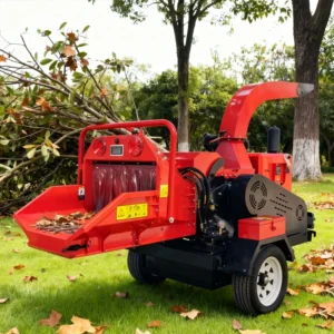 Professional Home and Retail Wood Chipper Shredder with Motor Pump Gear Bearing Components for Sawdust Tractor Debarking