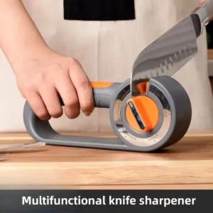 Professional Kitchen Knife Sharpener 6-in-1 Adjustable Stone Whetstone Diamond Sharpening Scissors Steel Material