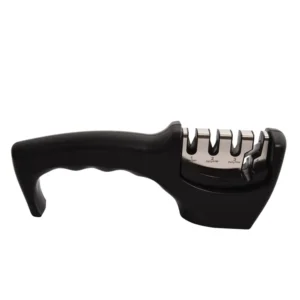 Professional Manual Kitchen Knife Sharpener 4-in-1 Steel Tool With Diamond Stainless Steel Sharpening Stone Knives Scissors More