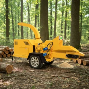 Professional Mobile Wood Chipper Machine Crusher Shredder Wood Chip Machine for Composting