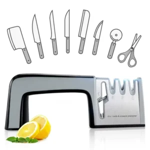 Professional Sharpener 4 in 1 Knife and Scissor Sharpening Device Knife Sharpener Kitchen