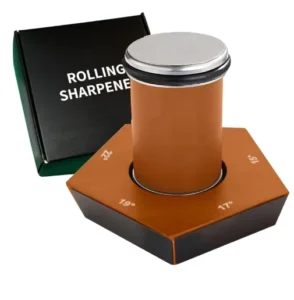Professional Universal Wooden Rolling Knife Sharpener Adjustable Pentagonal Base Fits All Knives