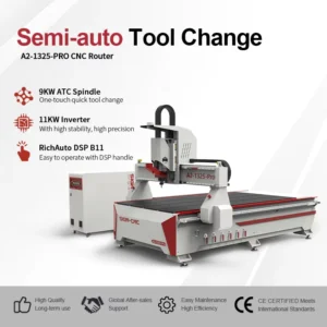 Professional Woodworking CNC 1325 Wood Carving Machine 3D CNC Wood Engraver 0.01 High Accuracy Door Making CNC Machine