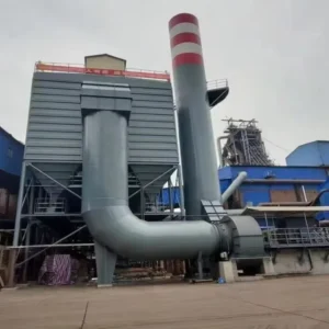 Pulse Jet Dust Collector System with Bag Filter 99.97% Efficiency Stand Alone Central Installation for Industrial Use