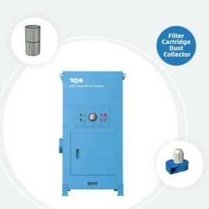 Quiet Dust Collector Compact Commercial Industrial Dust Extractor for Small Shop Garage Workshop Dust Removal