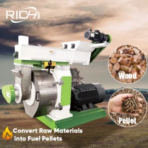 RICHI Hardwood Pellet Mill Industrial High Efficiency Acacia Eucalyptus Wood Pellet Mill Machine for Sale