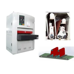 RR1000 Automatic Wide Belt Sander With Combination Platen Drum Sanding Head