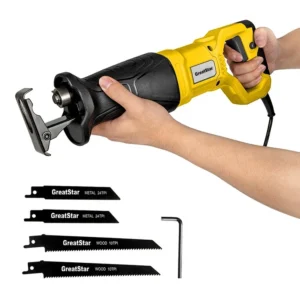 Reciprocating Saw 2800RPM 710W Stroke Length 20mm Universal Saw With 4 Saw Blades for Wood and Metal Tool free Saw Blade Change