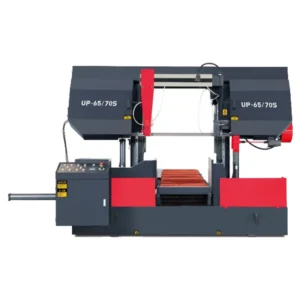 Reinforced Band Saw Machine UP-65/70S Automatic Horizontal Band Sawing for Aluminum Steel Cutting with Electric Feeding
