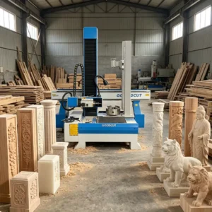 Rotary Wood Carving CNC Router Woodworking Machine
