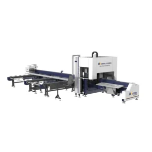 Round Square Rectangular Tube 1000w 3000w 6000w Fiber Laser Metal Pipe Cutting Machine for Stainless Steel Aluminum Tube