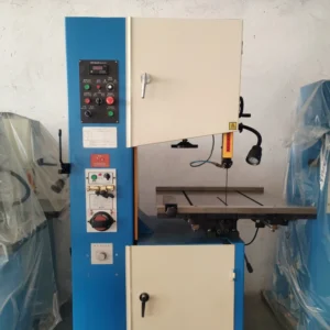 S 500 Heavy Duty Semi Automatic Vertical Metal Band Saw Machine Industrial Iron Cutting with Manual Tension Method