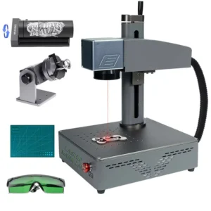 S4 100W Fiber Laser Marking Machine High Speed CNC Laser Engraver for Metal