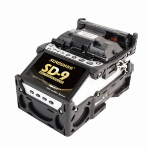 SD 9 Fusion Splicer Automatic With Six Motor Auto Focus Core Alignment Fiber Splicing Machine With OPM VFL