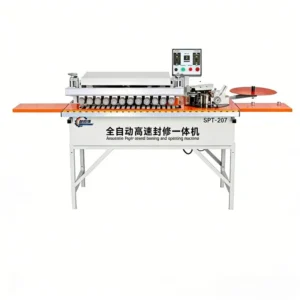 SPT 207 Fully Automatic Woodworking Edge Banding Machine with Pre Milling Construction Use Motor