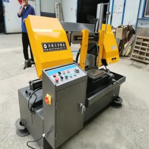 Second Hand Low Noise Band Saw Machine Stable Running Condition for Long Time Continuous Cutting
