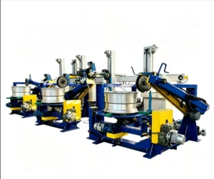 Semi Automatic Carbon Steel Engine Motor Truck Wheel Polishing Machine Mirror Polishing Wheel Refurbishment Treatment