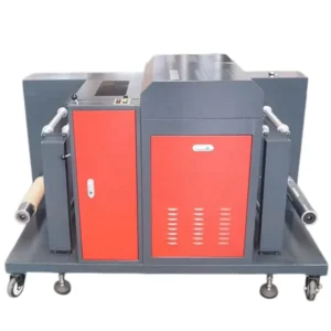 Semi Automatic Heavy Duty 350 Roll Spot UV Varnish Roller Coating Machine 12M/Min Speed Post press Equipment