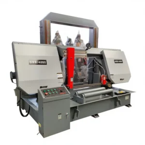 Semi Automatic Industrial Band Saw Machine GB4260 Manual Horizontal Design for Heavy Duty Metal Cutting