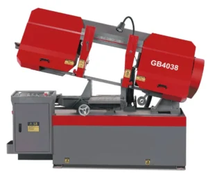 Semi Automatic Metal Cutting Band Saw Machine Horizontal Bandsaw GB4038 With Hydraulic Clamp for Bundle Cut