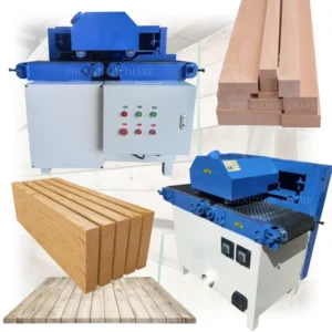 Semi Automatic Multi Blade Rip Saw Machine Horizontal Table Saw Machine Wood Cutting Machine CE Certification for Woodworking