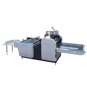 Semi Automatic Pre Coated Film Hot Laminating Machine for Paper New Used Condition Wood Belt Case Mechanical Foil Cartons Motor