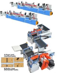 Semi Automatic Wood Finger Joint Machine Finger Joint Assembly Production Line for Wood Window Frame Baseboard