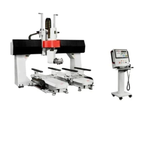 Single Arm 5 Axis CNC Machining Center Heavy Duty Easy to Operate with Key Motor Components for Woodworking & Composites