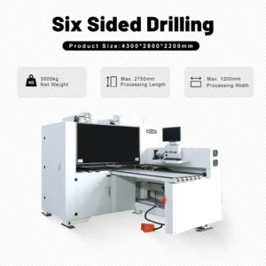 Six Side Drilling CNC Machine Automatic Boring Machine for Woodworking Furniture Production