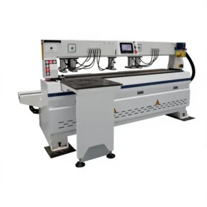 Six Spindle Wood Boring CNC Drilling Machine for Furniture Lockers MDF Lamino Hinge Hole Straightener Hidden Handle Cabinet Door