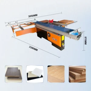 Sliding Table Panel Saw for Woodworking Faster Cutting Panel Table Saw for 45-degree Cutting
