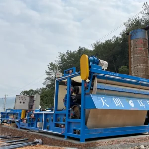 Sludge Dewatering Belt Filter Press for Chemical Plant Organic Sludge Paper Pulp Printing Sludge Leather Sludge