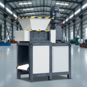 Small Dual Shaft Shredder for Plastic Container Wood Box Metal Scrap Industrial Grinding Machine