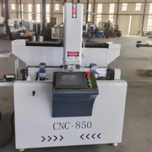 Small Measure 1200mm Automatic PLC CNC Milling and Drilling Machine with Engine for Aluminum Window Profile Processing