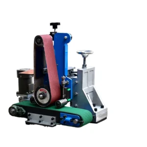 Small Multi-Functional Automatic Metal Polishing Machine with Motor and Gearbox for Flat Deburring and Wire Drawing in One Unit