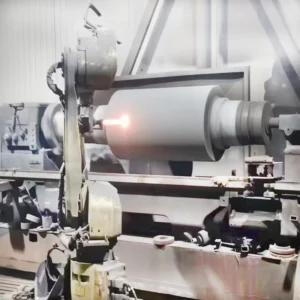 Spraying New Energy Battery Pole Piece Roll Sheet Roller with HVOF System for Wear Coating