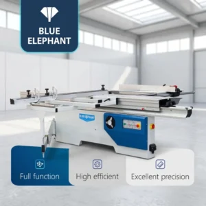 Stable Linear Rail Sliding Table Saw Machine for Accurate Panel Cutting in Woodworking Production Lines