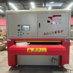 Stainless Steel CNC Automatic Wide Belt Metal Sanding Machine Deburring Polishing 55.7kW PLC Core Components