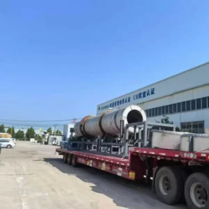 Stainless Steel Engine Drum Rotary Dryer For Olive Pomace Bagasse Wood Chips Sawdust Biomass Straw Pasture Grass