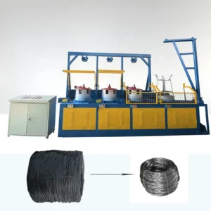 Steel Wire Cold Pulling and Drawing Machine Fully Automatic With PLC Control For Nail Production 6.5mm To 2.5mm Diameter Reducer