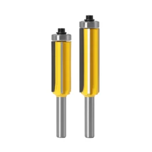 TCT Solid Router Bits Milling Cutter with Bearing Trimming Knife Double edged Straight Knife Milling Cutter Tools OEM