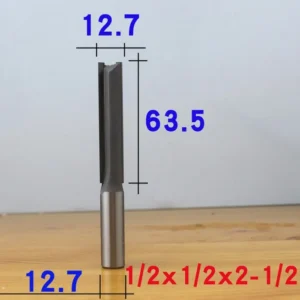 TCT Straight Router Bit Carbide Tipped Wood Cutting Tool for Woodworking