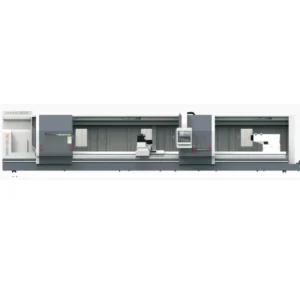 TS100 Heavy Duty Horizontal CNC Lathe 1070mm Max Swing 8000kg Load High Rigidity CNC Turning Machine