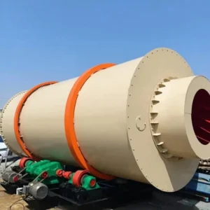 Three Cylinder Rotary Dryer Gearbox Bearing PLC for Sand Slag Fly Ash Drying High Productivity Multi Heating