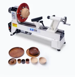Tongchen CNC Woodworking Lathe with 300mm Max Swing Diameter 450mm Max Workpiece Length Digital Display Easy Operation 220 240V